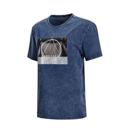 AHSN147-1 Jeans Shirt Men Blue XXL