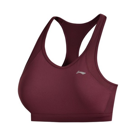 AUBP014-1 Sports Bra Tight Fit Dark White Red XL