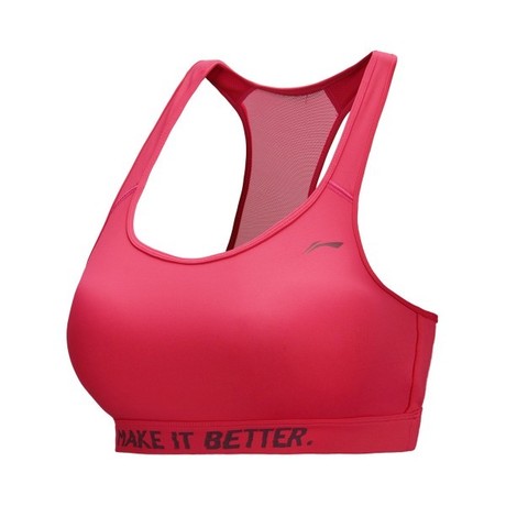 AUBP052-1 Sports Bra Tight Fit Long Kiln Red S