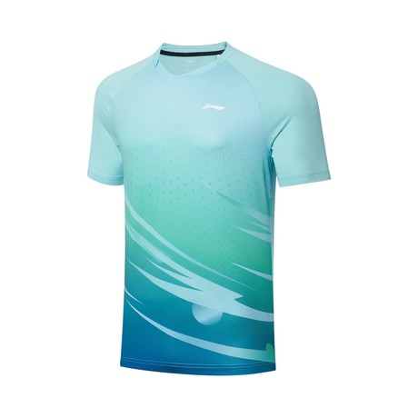 Tischtennis Herren Team Wettkampftrikot Topspin - grün-blau - AAYT031-3 XL = L EU