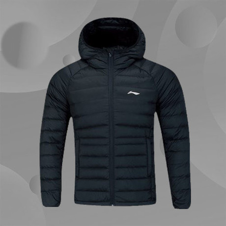 Herren Outdoor Daunenjacke schwarz - AYMQ133-2 L