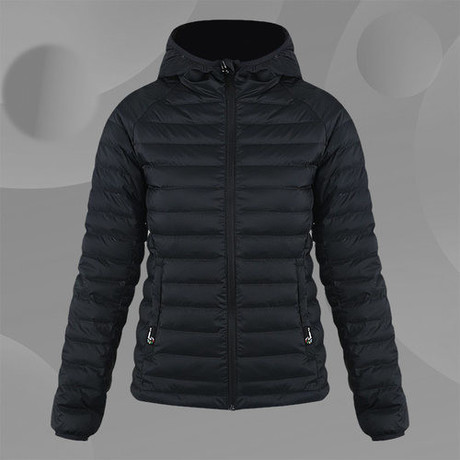 Damen Down Coat schwarz - AYMQ448-2 S