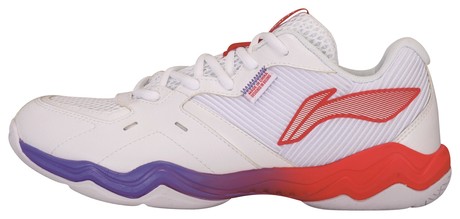 Unisex Badmintonschuh Schallwelle II weiß/rot - AYTS016-3 EU 43 2/3 -US 10 -275 mm