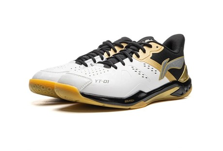 Unisex Badmintonschuh Wolke 2 - schwarz/weiß - AYZU017-4 EU 40 1/3 -US 7,5 -250 mm 