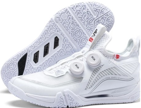 Unisex Badmintonschuh Saga 2 BOA Max - weiß - AYAT001-1 EU 41 2/3 -US 8,5 -260 mm 